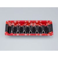 寿司容器　SF和角巻段26-10花格子赤本体　1000枚(50枚×20) 0278126107265　シーピー化成（直送品）