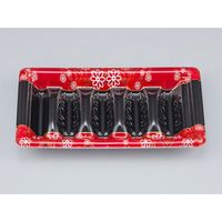 寿司容器　SF和角巻段19-10花格子赤本体　1500枚(50枚×30) 0278119107265　シーピー化成（直送品）