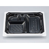 弁当容器　BFNアルバ7-1平 BW本体　600枚(50枚×12) 0280107117235　シーピー化成（直送品）