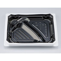 弁当容器　BFNアルバ7-3平 BW本体　600枚(50枚×12) 0280107137235　シーピー化成（直送品）