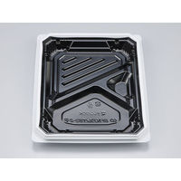 弁当容器　BFNアルバ8S-2平 BW本体　600枚(50枚×12) 0280108627235　シーピー化成（直送品）