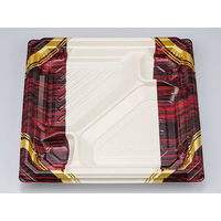 弁当容器　BFNアルバ12-1平 ミルクW本体　400枚(50枚×8) 0280112115155　シーピー化成（直送品）