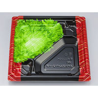 弁当容器　BFNアルバ12-1平 滝縞L本体　400枚(50枚×8) 0280112117165　シーピー化成（直送品）