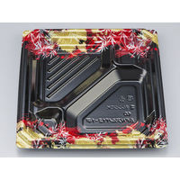 弁当容器　BFNアルバ12-1平 みお赤本体　400枚(50枚×8) 0280112117245　シーピー化成（直送品）