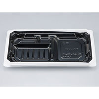 弁当容器　BFNアルバ13-1平 BW本体　300枚(50枚×6) 0280113117235　シーピー化成（直送品）