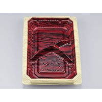 弁当容器　BFNアルバ25-3 和もく赤本体　600枚(50枚×12) 0280125031815　シーピー化成（直送品）