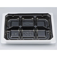 弁当容器　BFNアルバ27-4 BW本体　600枚(50枚×12) 0280127047235　シーピー化成（直送品）