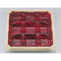 弁当容器　BFNアルバ31-1 和もく赤本体　400枚(50枚×8) 0280131011815　シーピー化成（直送品）