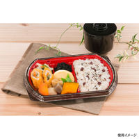 弁当容器　BFN味音(みおん)23-2 銀木赤本体　600枚(50枚×12) 0281023024315　シーピー化成（直送品）
