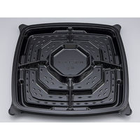 オードブル容器　NU盛ブル35-35 黒本体　120枚(10枚×12) 0621353500525　シーピー化成（直送品）