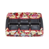 弁当容器　BFハカマ膳5-6 鶴姫赤本体(N)　600枚(50枚×12) 0746105068945　シーピー化成（直送品）