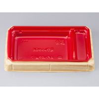 どんぶり容器　BFハカマ重7 杉板赤本体(N)　800枚(50枚×16) 0746207001355　シーピー化成（直送品）