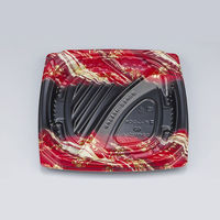 弁当容器　CBFNビルト11-2 鮫雲赤本体　400枚(50枚×8) 0A10111022915　シーピー化成（直送品）