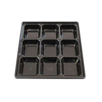 北原産業 仕出弁当　中仕切 80-80C-88 黒　300枚(50枚×6) 150693（直送品）