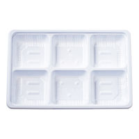 仕出弁当 TSR-BOX80-55(3) 中仕切 白 300枚(50枚×6) 2003572 1ケース(300枚入(50枚×6袋))（直送品）