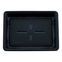 タカギ産業 弁当容器 TS-73 黒 本体 800枚(50枚×16) 2004102 1ケース(800枚入(50枚×16袋))（直送品）