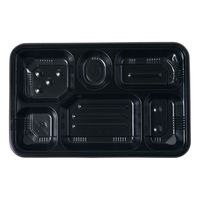 タカギ産業 弁当容器 TSR-90-55 黒 本体 800枚(50枚×16) 2004607 1ケース(800枚入(50枚×16袋))（直送品）