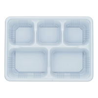 タカギ産業 弁当容器　TSR-70-55-5 白 本体　800枚(50枚×16) 2004897（直送品）