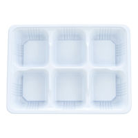 タカギ産業 弁当容器 TSR-70-55-6 白黒 本体 800枚(50枚×16) 2004949 1ケース(800枚入(50枚×16袋))（直送品）