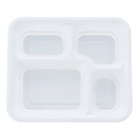 タカギ産業 弁当容器 TY-2 本体:白 1200枚(50枚×24) 2004983 1ケース(1200枚入(50枚×24袋))（直送品）