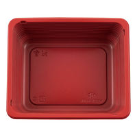 タカギ産業 どんぶり容器 お重 タメ/赤 本体 600枚(50枚×12) 2005055 1ケース(600枚入(50枚×12袋))（直送品）