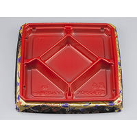 弁当容器　BFハカマ膳9-1こづち赤本体(N)　400枚(50枚×8) 625074　シーピー化成（直送品）