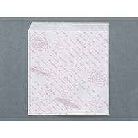 大阪ポリヱチレン販売 バーガー袋 耐油紙バーガー袋(レシピ柄)ピンク【weeco】　1000枚(100枚×10) 9627（直送品）