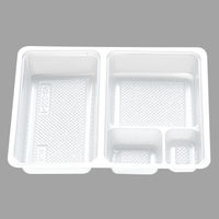 北原産業 弁当容器 中仕切70-55 C-1白 300枚(50枚×6) CB-7051 1ケース(300枚入(50枚×6袋))（直送品）