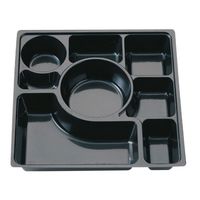北原産業 弁当容器 中仕切70-70A M-1黒 300枚(50枚×6) CB-7103 1ケース(300枚入(50枚×6袋))（直送品）