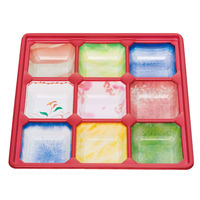 北原産業 弁当容器 中仕切80-80 C-88マーブル 300枚(50枚×6) CB-8165 1ケース(300枚入(50枚×6袋))（直送品）