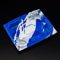 刺身容器　バイオ 流派 盛15-12B めいかい青　1200枚(50枚×24) FAPK044　リスパック（直送品）