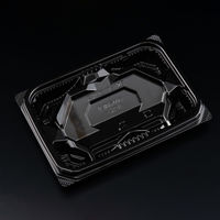 刺身容器　バイオ 流派 盛17-12B 黒　1200枚(50枚×24) FAPK111　リスパック（直送品）