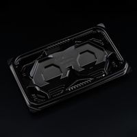 刺身容器　バイオ 流派 盛20-12B 黒　1000枚(50枚×20) FAPK251　リスパック（直送品）