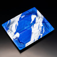 刺身容器　バイオ 流派 深20-17B めいかい青　600枚(50枚×12) FAPK554　リスパック（直送品）