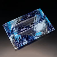 刺身容器　バイオ 流派 深25-17B 海洋青　400枚(50枚×8) FAPK692　リスパック（直送品）