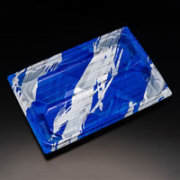 刺身容器　バイオ 流派 深25-17B めいかい青　400枚(50枚×8) FAPK694　リスパック（直送品）