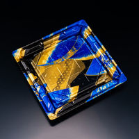 寿司容器　バイオPS 美枠寿司 3-3B せんれい青　600枚(50枚×12) FAPR434　リスパック（直送品）