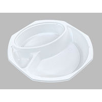 北原産業 弁当容器 KF-53白 本体 600枚(25枚×24) KLF5037 1ケース(600枚入(25枚×24袋))（直送品）