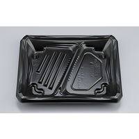 弁当容器　CBFつむぎ8S-3 黒本体　600枚(50枚×12) OA00208530525　シーピー化成（直送品）