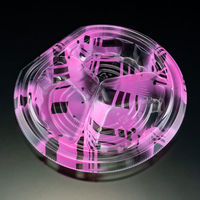 サラダ・フルーツ容器　バイオ パティー 18B-3S ふわピンク　600枚(50枚×12) PBPT385　リスパック（直送品）