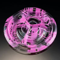 サラダ・フルーツ容器　バイオ パティー 20B-3S ふわピンク　400枚(50枚×8) PBPT485　リスパック（直送品）