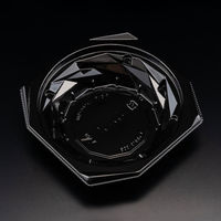 惣菜容器　バイオ キラカク 13-35B 黒　1200枚(50枚×24) PBPV192　リスパック（直送品）