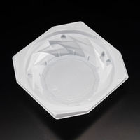 惣菜容器　バイオ キラカク 13-35B 白　1200枚(50枚×24) PBPV193　リスパック（直送品）