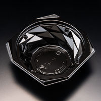 惣菜容器　バイオ キラカク 13-45B 黒　1200枚(50枚×24) PBPV212　リスパック（直送品）