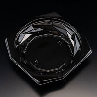 惣菜容器　バイオ キラカク 15-35B 黒　900枚(50枚×18) PBPV352　リスパック（直送品）