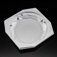 惣菜容器　バイオ キラカク 15-25B 白　900枚(50枚×18) PBPV333　リスパック（直送品）