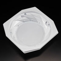 惣菜容器　バイオ キラカク 15-35B 白　900枚(50枚×18) PBPV353　リスパック（直送品）