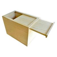 留河 米びつ 桐製 10kg スライド式 無地 264430 1個（直送品）