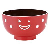 竹中 ボウル 10cm ノーティ キッズ汁碗 洋食器 樹脂製 日本製 レッド 279897 1個（直送品）