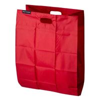 トレードワークス エコバッグ 名刺サイズ 折り畳み MOTTERU モッテル ポケットスクエアバッグ レッド 333414 1個（直送品）